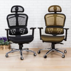 BuyJM 全透氣三節特級網布鋁腳造型輪辦公椅/電腦椅網布椅A-D-CH028
