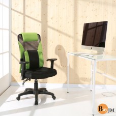 BuyJM (破盤出清傑瑞爾專利3D坐墊高背大護腰辦公椅(綠色) 電腦椅 主管椅 CH069G