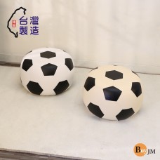BuyJM 台灣製加大版足球造型椅凳/腳凳/沙發凳/穿鞋椅(直徑37公分)CH267