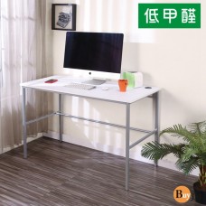 BuyJM 低甲醛防潑水木紋白120公分簡單型工作桌/電腦桌/書桌DE090WH
