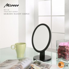 BuyJM 橢圓可調式實木桌上架/化妝鏡MR006